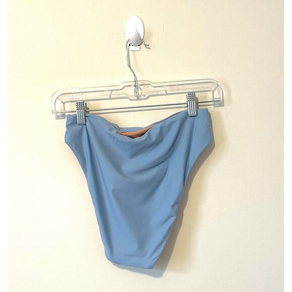 J. Crew High Leg Swim Bikini Bottom Light Blue Size Small NEW - Picture 4 of 7